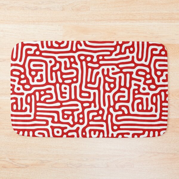 Item preview, Red on White Organic Turing Pattern designed and sold by orenthomas.