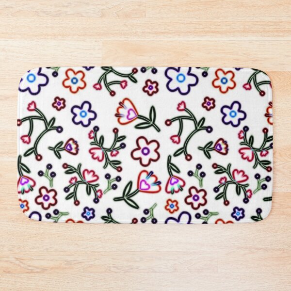 Item preview, Neon Flowers, White Background designed and sold by larissa-myrie.