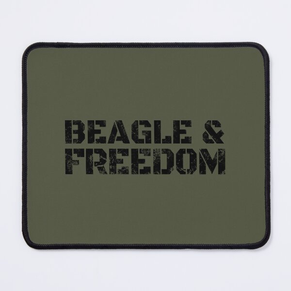 Item preview, Beagle and Freedom USA Military Gift designed and sold by Guarddogdrive.