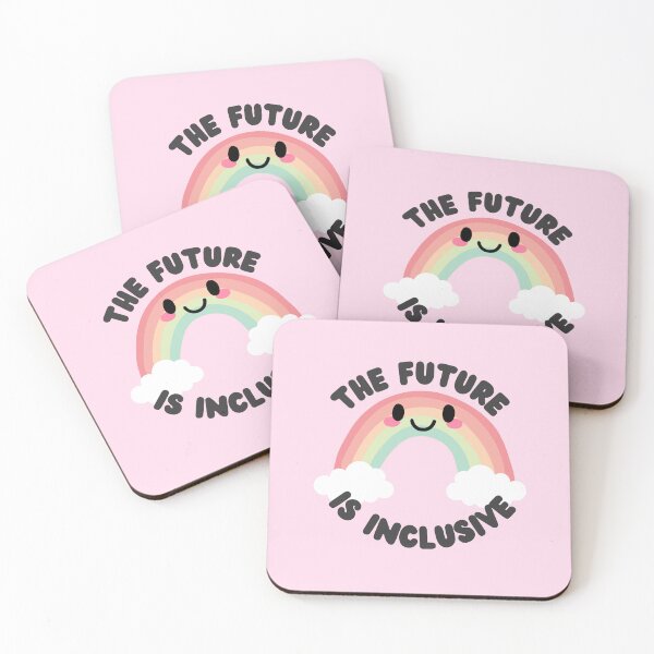 Item preview, The Future Is Inclusive Rainbow - Baby Pink designed and sold by berrycuteart.