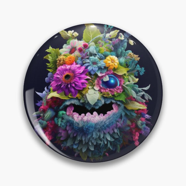 Item preview, A Cute Monster Made of Flowers designed and sold by CosmicBlesedEye.