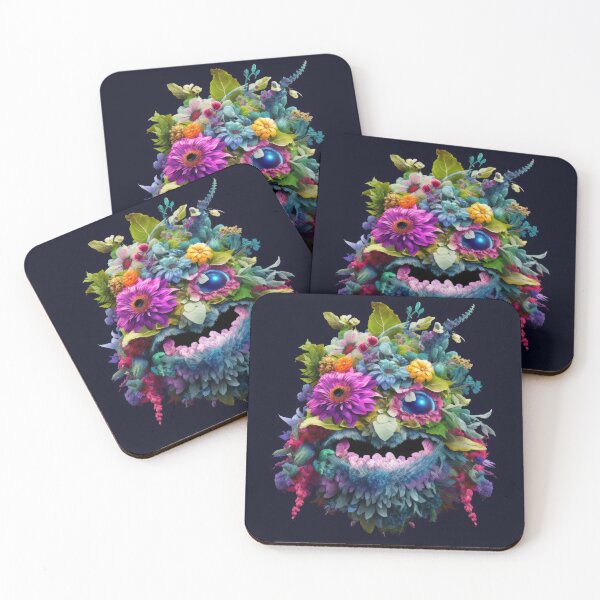 Item preview, A Cute Monster Made of Flowers designed and sold by CosmicBlesedEye.