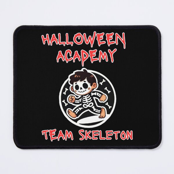 Item preview, Halloween Academy Team Skeleton T-Shirt designed and sold by Manic Merch Designs.