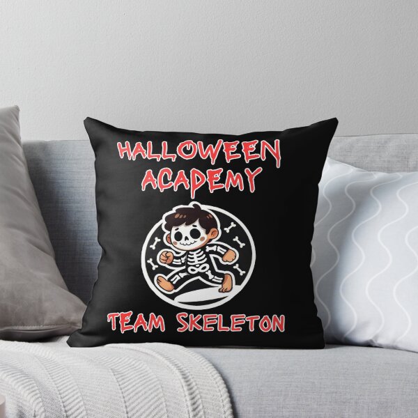 Item preview, Halloween Academy Team Skeleton T-Shirt designed and sold by Manic Merch Designs.