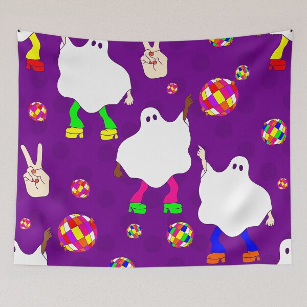 Item preview, disco halloween african ghost purple designed and sold by Gossip Rag.