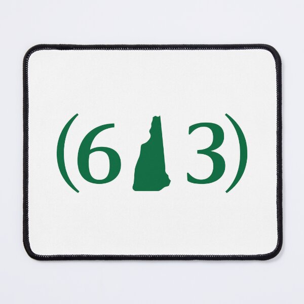 Item preview, New Hampshire Area Code with State Outline - Green designed and sold by AJandME.