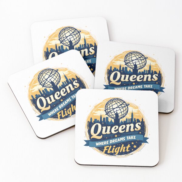 Item preview, queens new york where dreams take flight designed and sold by mood-draftsman.