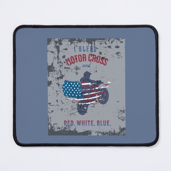 Item preview, I Bleed Motorcross and Red White and Blue designed and sold by DrewRomeoCo.