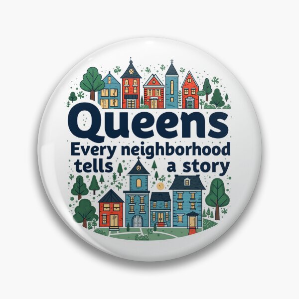 Item preview, queens new york, every neighborhood tells a story designed and sold by mood-draftsman.
