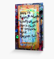 love is present Greeting Card