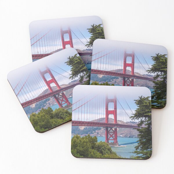 Item preview, Golden Gate Bridge Shrouded in Fog with Lush Foreground - San Francisco, California designed and sold by World Wondering Travel Photography.