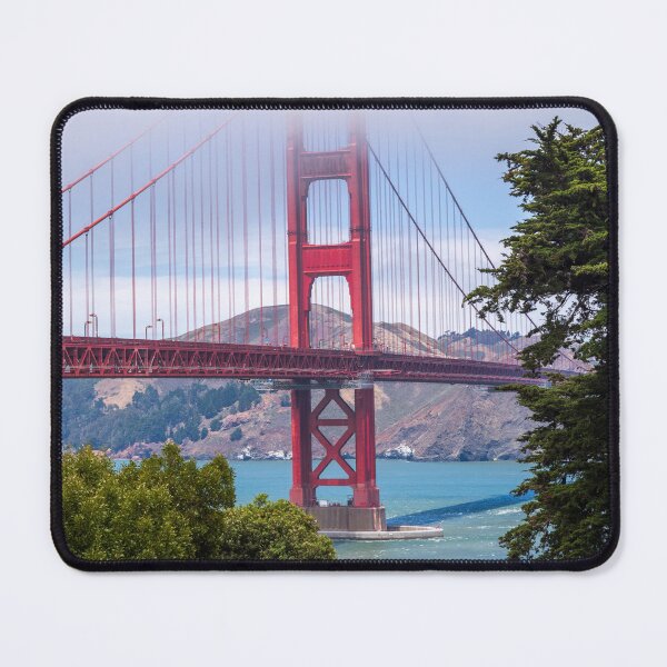 Item preview, Golden Gate Bridge Shrouded in Fog with Lush Foreground - San Francisco, California designed and sold by World Wondering Travel Photography.