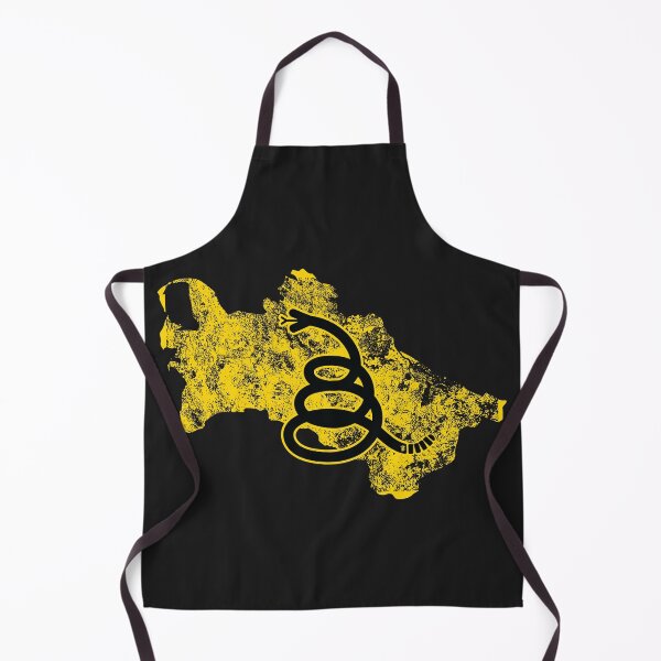 Item preview, Distressed TURKMENISTAN - Freedom Is The Superpower - Modern Gadsden Snake Flag - Dont Tread On Me design designed and sold by pelagio.