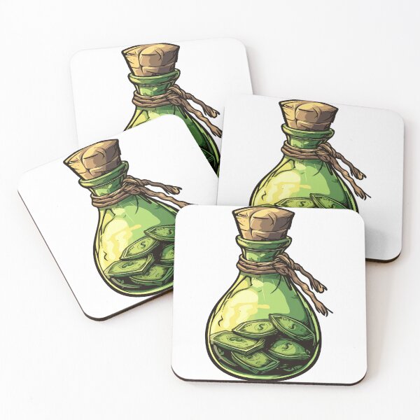 Item preview, Money Potion Bottle | Magic Elixir of Wealth designed and sold by -DEEWOLF-.