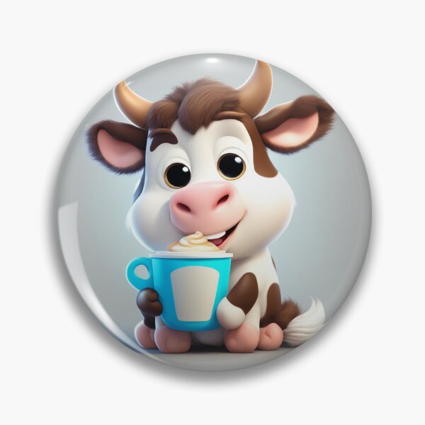 Item preview, Cute Sleepy cow Holding Coffee Cartoon Vector Icon designed and sold by hjian8219.