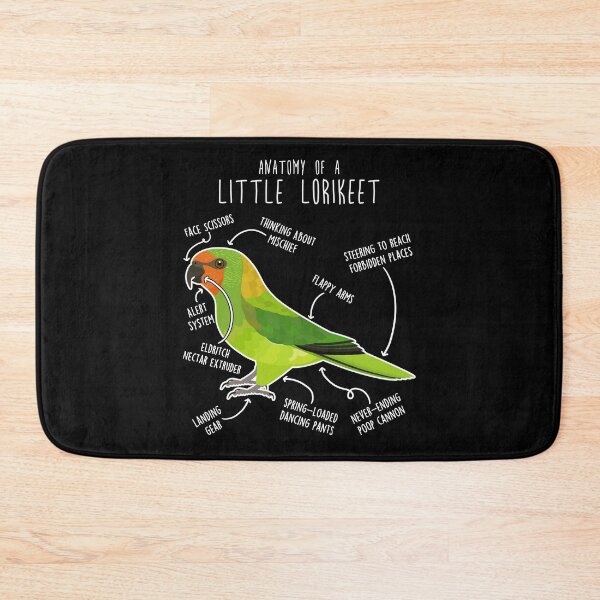 Item preview, Little Lorikeet Parrot Anatomy designed and sold by Clara Hollins.