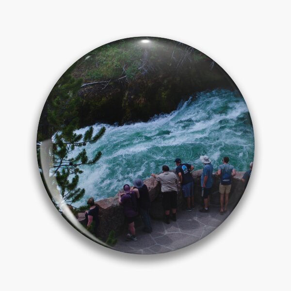 Item preview, Visitors Overlook Rapids - Grand Canyon of the Yellowstone designed and sold by World Wondering Travel Photography.