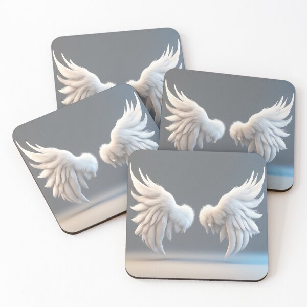 Item preview, Hand-Drawn Angel Wings Silhouette designed and sold by hjian8219.