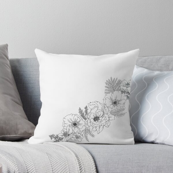 Collier de fleurs Coussin