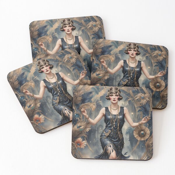 Item preview, Dramatic, Glamour, Roaring 1920's Flapper Portrait (#11 of a Collection) designed and sold by GoddessExp.