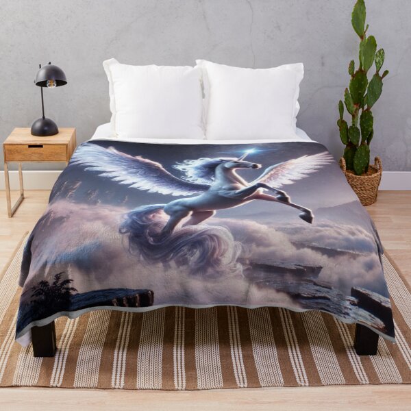 Item preview, Mystical Alicorn Hybrid in Enchanted Realm - Fantasy Creature Art designed and sold by FantasyHybrids.