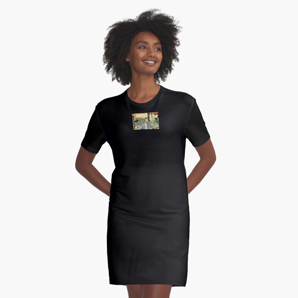 Item preview, Graphic T-Shirt Dress designed and sold by gayeelise.