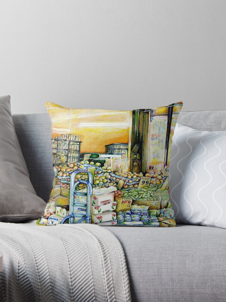 Thumbnail 1 of 4, Pillow, Undermining Artistic Gentrification designed and sold by gayeelise.