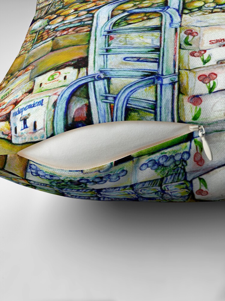 Thumbnail 2 of 4, Pillow, Undermining Artistic Gentrification designed and sold by gayeelise.