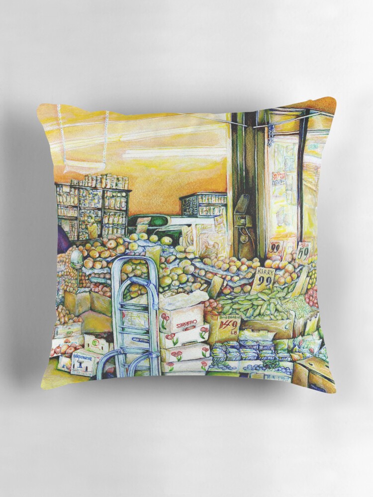 Thumbnail 3 of 4, Pillow, Undermining Artistic Gentrification designed and sold by gayeelise.