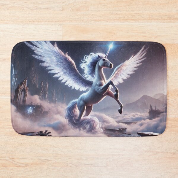 Item preview, Mystical Alicorn Hybrid in Enchanted Realm - Fantasy Creature Art designed and sold by FantasyHybrids.