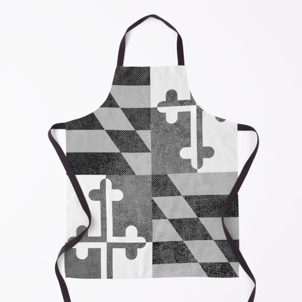 Item preview, Grayscale Maryland Flag, Vertical designed and sold by merlinmerchshop.