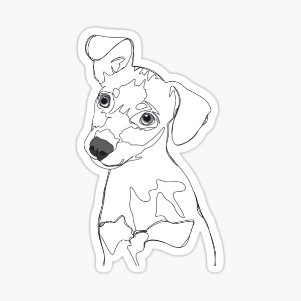 Artikel-Vorschau von Hund lineart, designt und verkauft von saturnodearte.