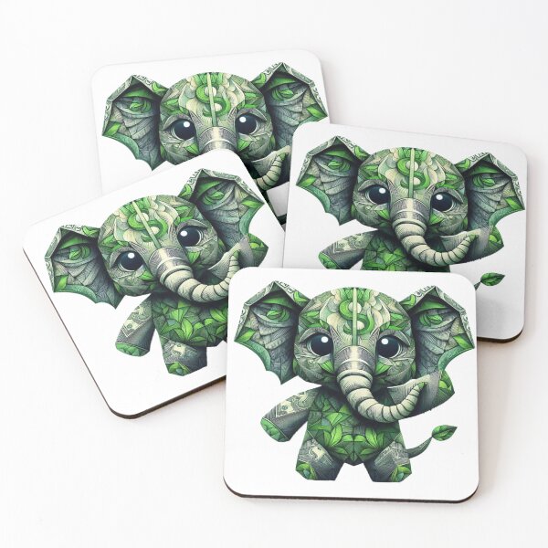 Item preview, Appu The green elephant baby designed and sold by ZulryLifestyles.