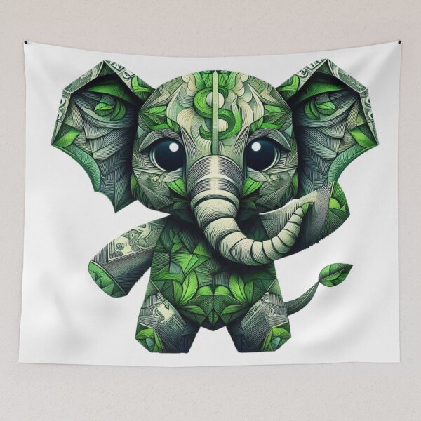 Item preview, Appu The green elephant baby designed and sold by ZulryLifestyles.