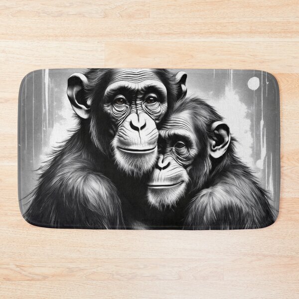 Item preview, Two chimpanzees designed and sold by hhh-art.
