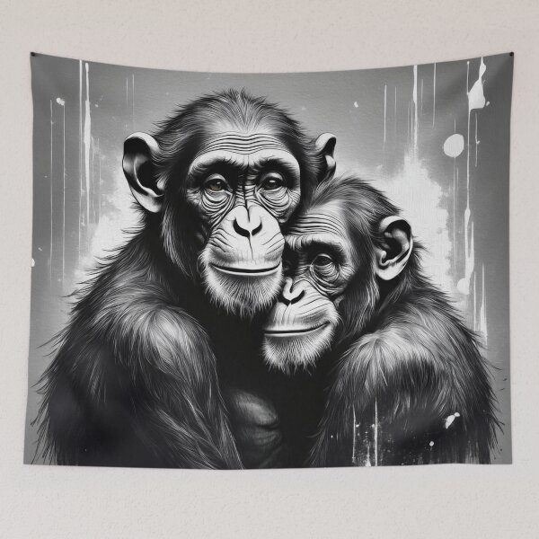 Item preview, Two chimpanzees designed and sold by hhh-art.