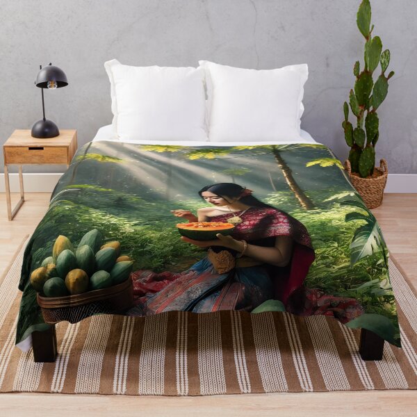 Item preview, “Serenity in the Jungle: A Papaya Paradise” designed and sold by Art-Vortex-fr.