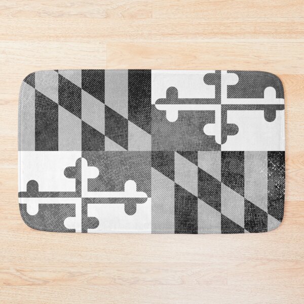 Item preview, Grayscale Maryland Flag, Horizontal designed and sold by merlinmerchshop.