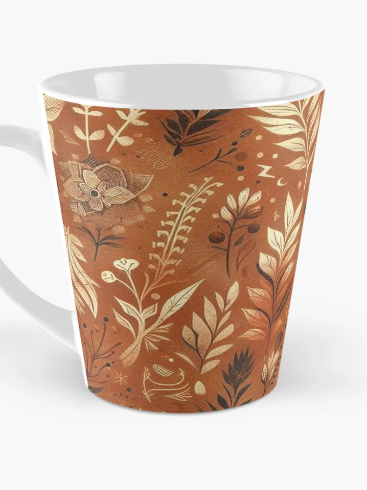 Thumbnail 3 of 4, Coffee Mug, Rust Pattern Fabric designed and sold by Rui Fernandes.