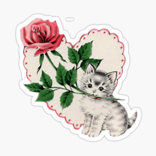 Artikel-Vorschau von Kokette Vintage Katze, designt und verkauft von Pixiedrop.