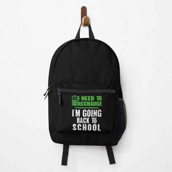 Item preview, I Need To Recharge_I'm Going Back To School designed and sold by NuttySqueaky.