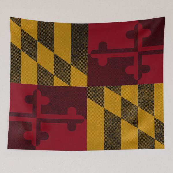 Item preview, 2-Tone Maryland Flag, Horizontal designed and sold by merlinmerchshop.