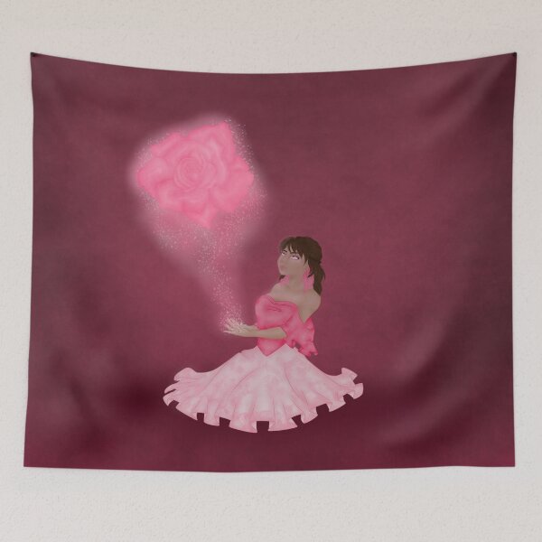 Item preview, illusion of a glowing pink flower  designed and sold by LunaCoyoteArt.