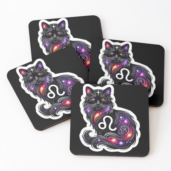 Item preview, Zodiac Leo Black Cat designed and sold by duke818.