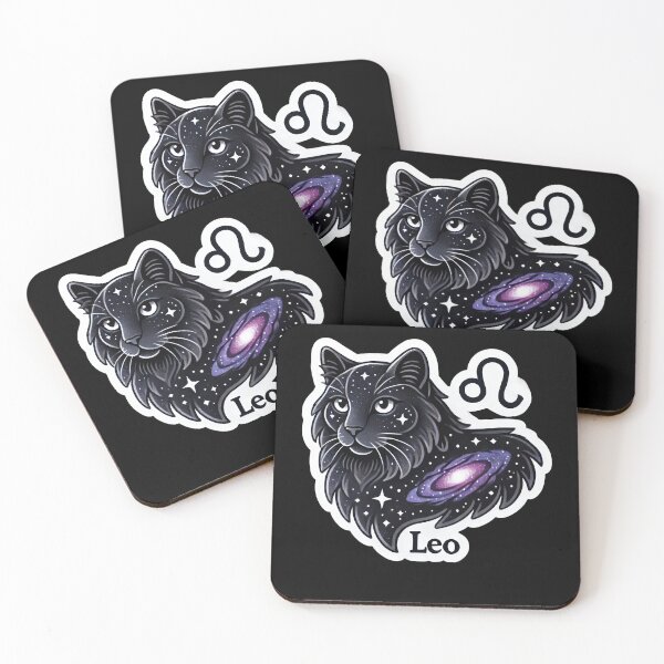Item preview, Zodiac Leo Black Cat designed and sold by duke818.