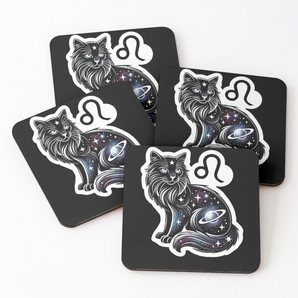 Item preview, Zodiac Leo Black Cat designed and sold by duke818.