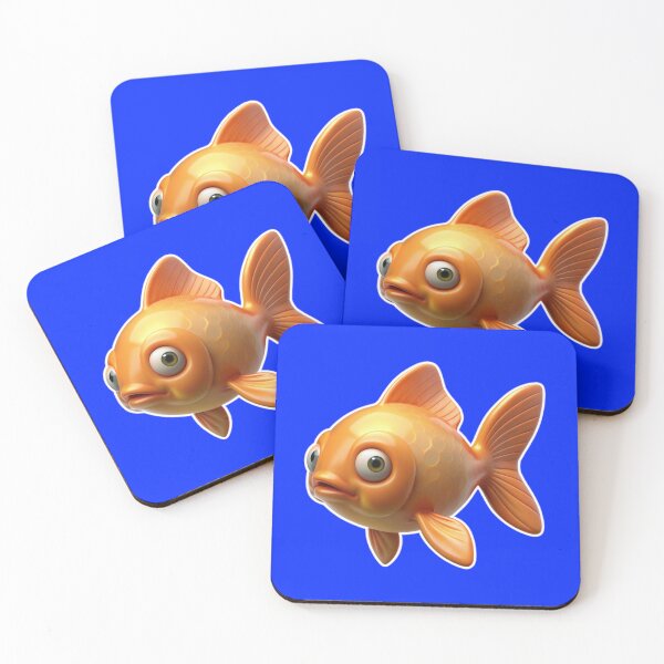 Item preview, GOLD FISH WITH BIG EYES designed and sold by larissa-myrie.
