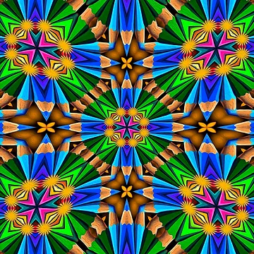 Artwork thumbnail, Unique Abstract Flowers Pattern by Patternflower
