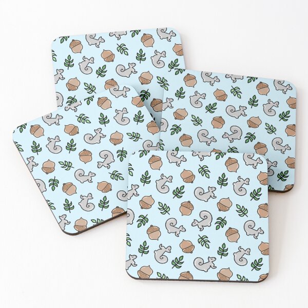 Item preview, Magical Forest Whimsical Woodland Squirrels, Acorns, and Leaves Doodles Pattern, made by EndlessEmporium  designed and sold by EndlessEmporium.