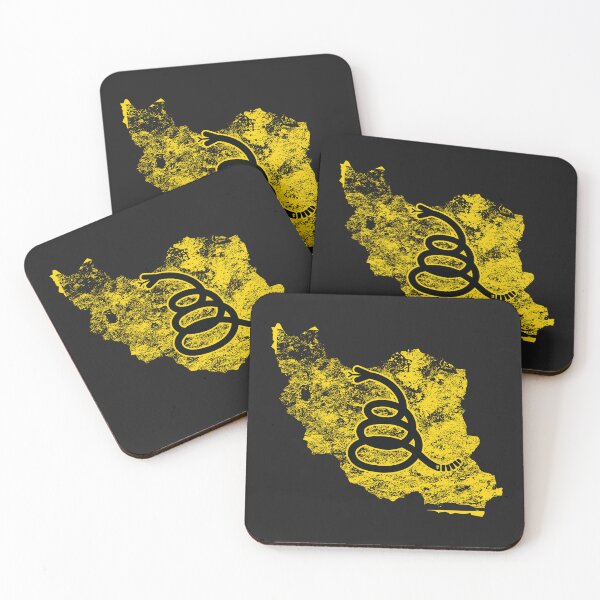 Item preview, Distressed IRAN - Freedom Is The Superpower - Modern Gadsden Snake Flag - Dont Tread On Me design designed and sold by pelagio.